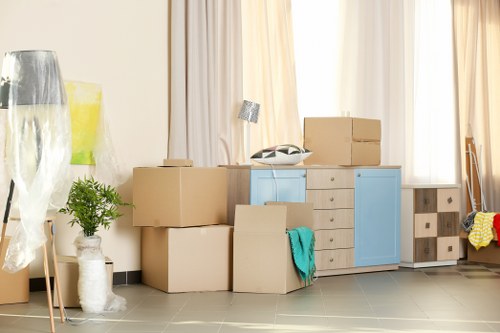 Removal van and moving team ready for a home move in West Wickham