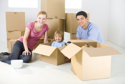 Removal van preparation and packing for a West Wickham move
