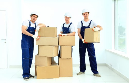 Loading furniture into a moving van for a local West Wickham move