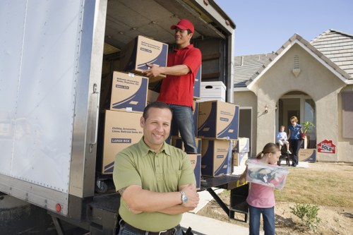 House removals team planning a move in West Wickham