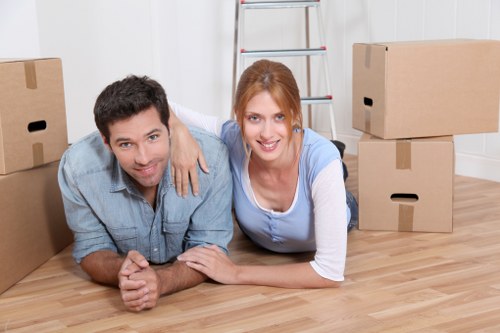 Moving van loaded for a house move in West Wickham