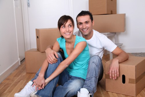 Careful loading of household items during a West Wickham move