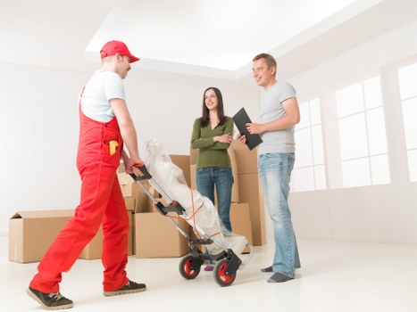 Professional movers handling a careful property move in West Wickham